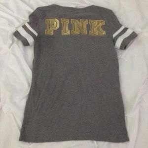 Pink Sequin tee size SM